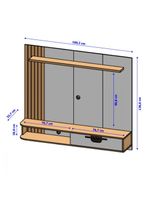 Painel Jeri Tv Até 65 Polegadas Naturalle Off White Bechara