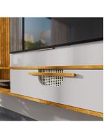 Painel Jeri Tv Até 65 Polegadas Naturalle Off White Bechara