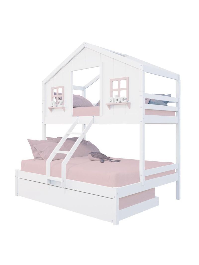 Treliche Casal/ Solteiro Madeira Maciça  Megamobilia