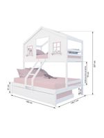 Treliche Casal/ Solteiro Madeira Maciça  Megamobilia