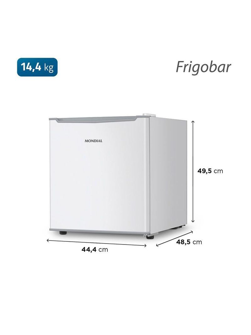 Frigobar Mondial 46L Porta Reversível Branco FGB-01-W50 220V
