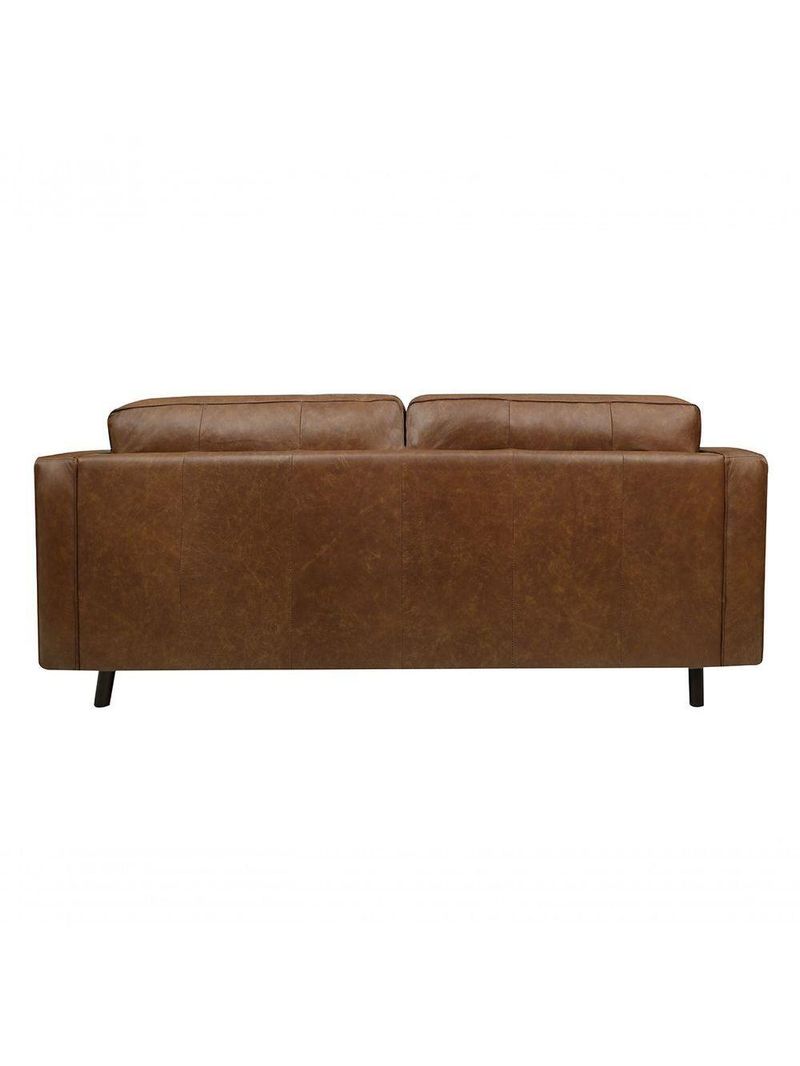 Sofá De Couro Guarujá 3 Lugares Soft Mel - Mempra Design
