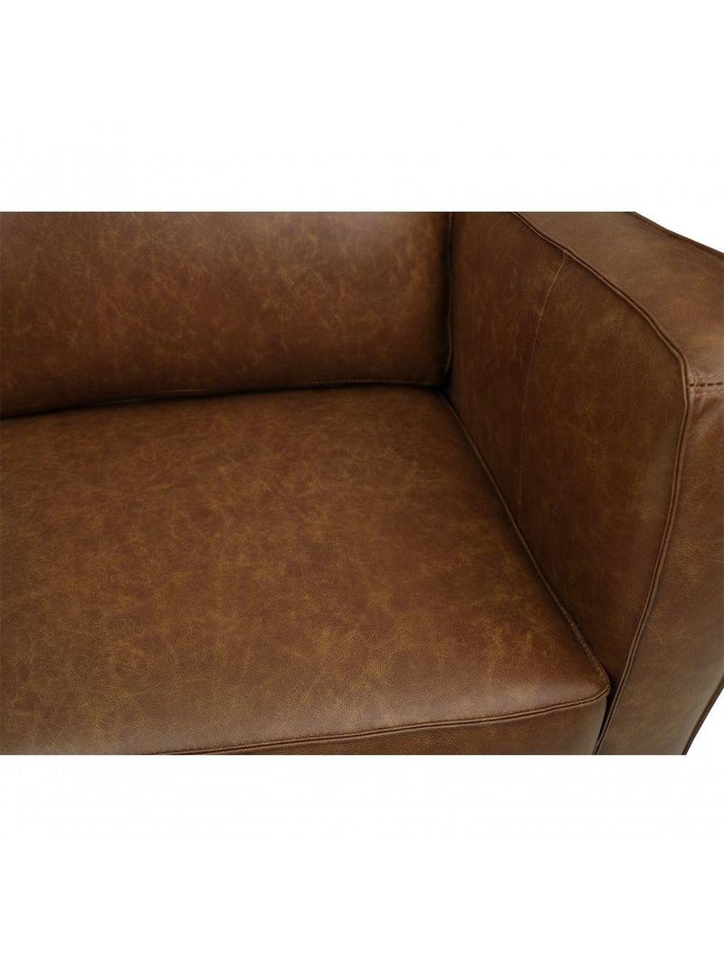 Sofá De Couro Guarujá 3 Lugares Soft Mel - Mempra Design