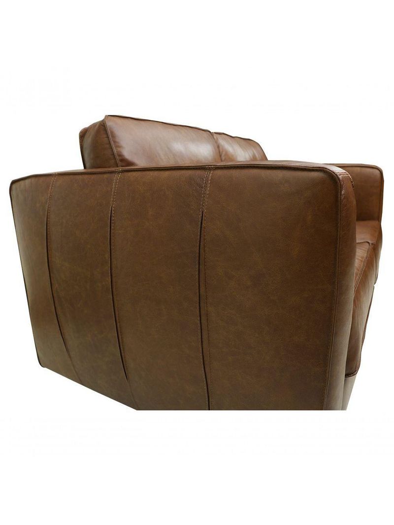 Sofá De Couro Guarujá 3 Lugares Soft Mel - Mempra Design