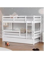 Treliche Solteiro Dreams com Grade de Proteção Madeira Maciça Branco Megamobilia