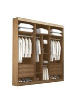 Guarda Roupa Casal 6 Portas E 6 Gavetas Imbuia/off Whit