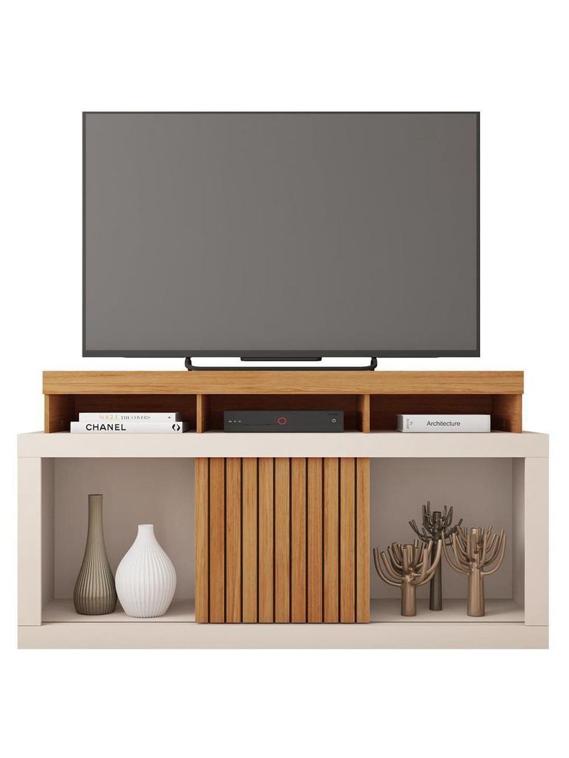 Bancada Rack Para Tv Até 55 Polegadas Marrom Frost Caemmun