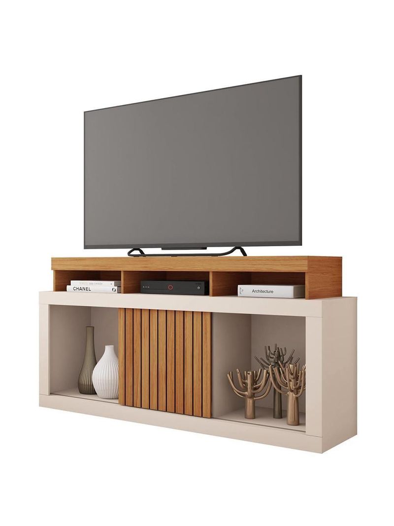 Bancada Rack Para Tv Até 55 Polegadas Marrom Frost Caemmun