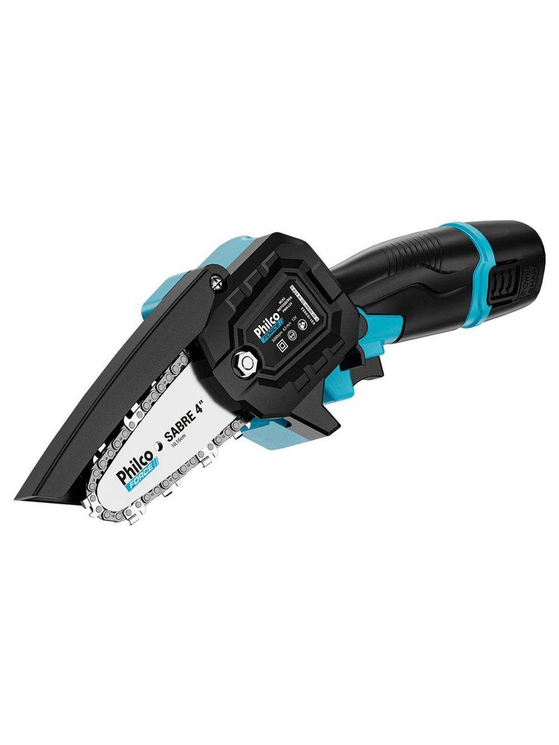 Mini Motosserra Philco Force PMM124 Bateria De Lítio 7 Acessórios Bivolt