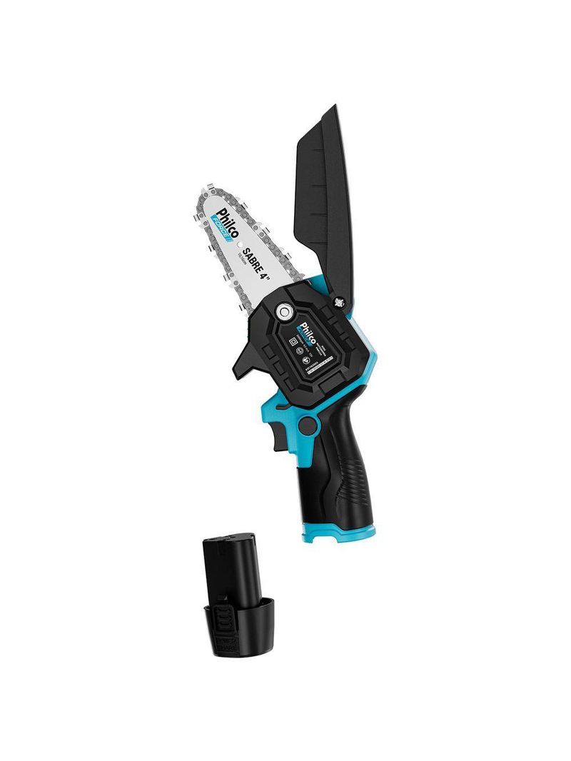 Mini Motosserra Philco Force PMM124 Bateria De Lítio 7 Acessórios Bivolt