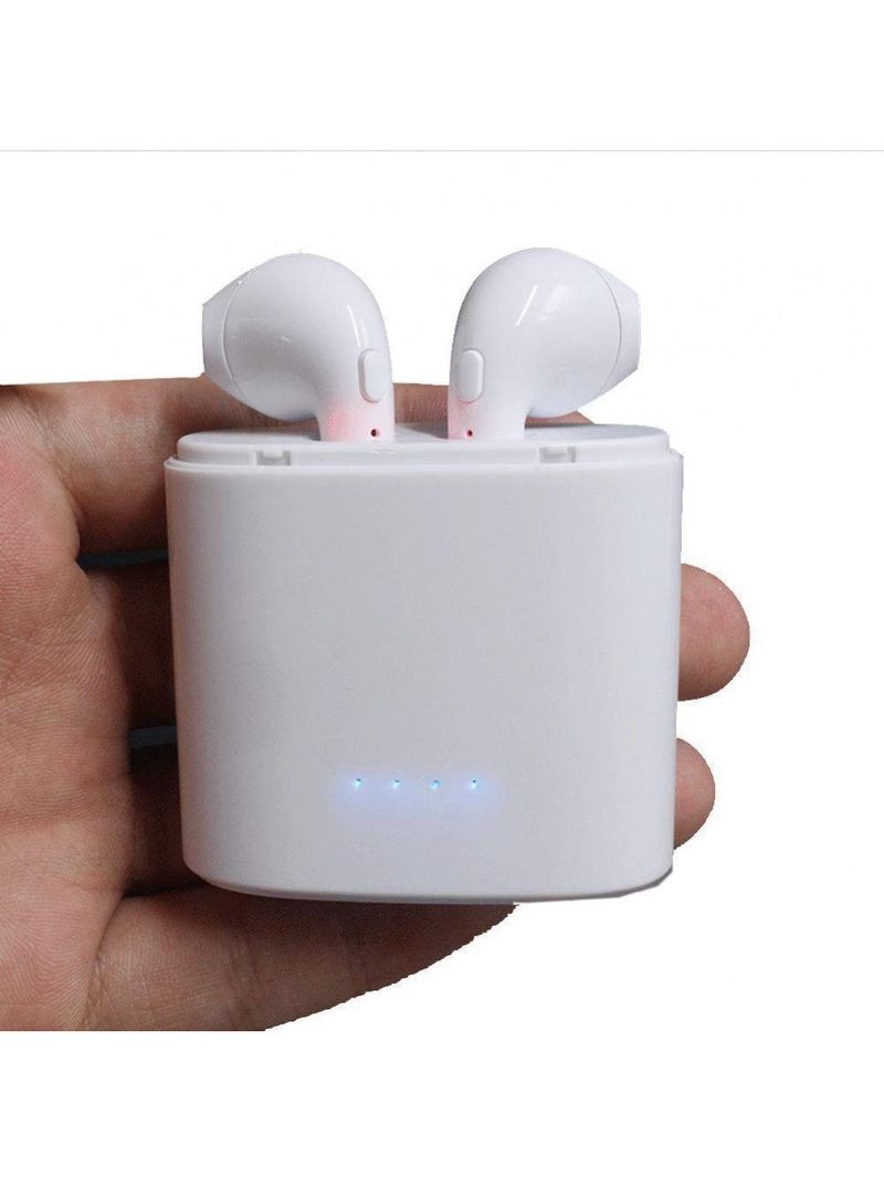 Fone Ouvido Bluetooth I7s 42 Par Tws Sem Fio Case Base - Branco