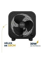 Ventilador Circulador Britânia 30W 3 Velocidades BCA25A 110V