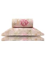 Cobre Leito Buettner Queen Microfibra Renove Estampado Leticia 3 Peças Bege