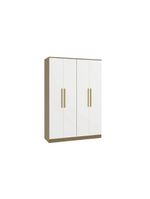 Guarda-roupa 4 Pts 2 Gvts Kappesberg Adapt Nogueira-branco