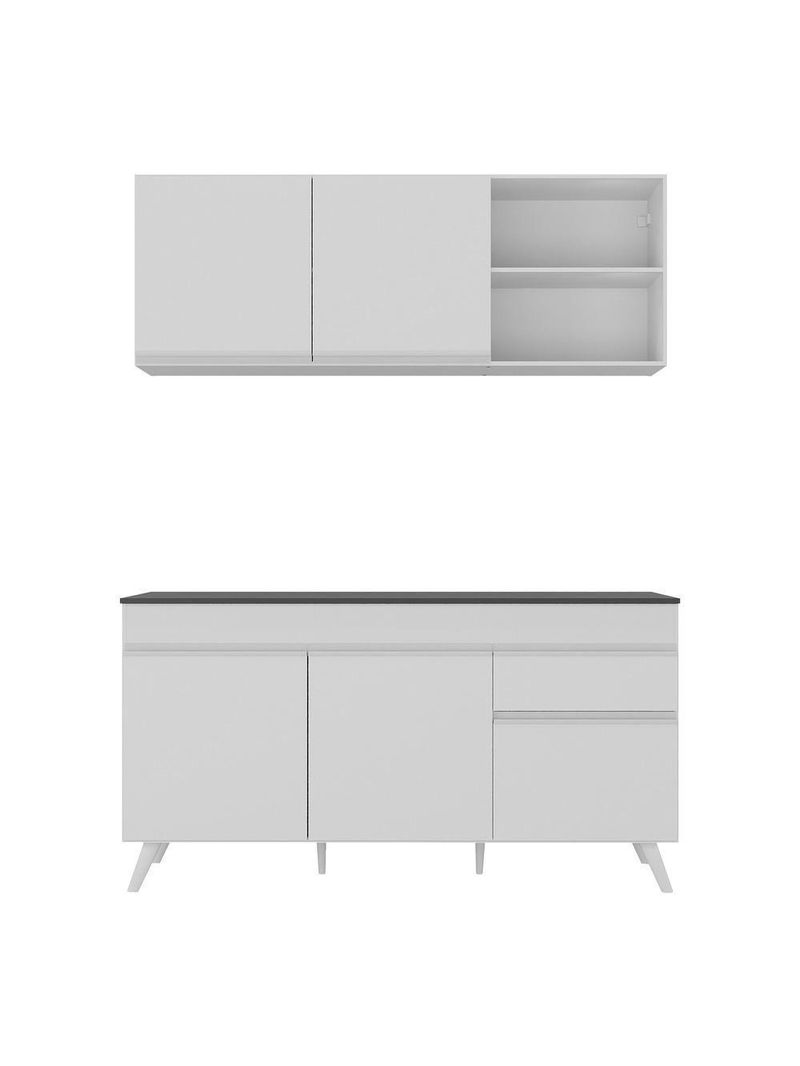Armário De Cozinha Compacta Multimóveis Branco
