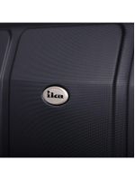 Mala de Viagem Grande Continental em Abs Cadeado Embutido, Rodas Giro 360 IKA - Preta - G