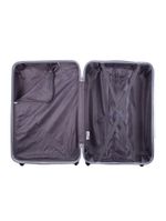 Mala de Viagem Grande Continental em Abs Cadeado Embutido, Rodas Giro 360 IKA - Preta - G