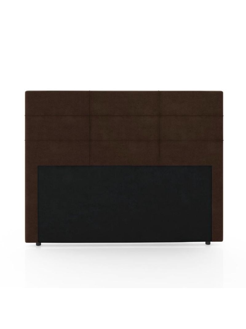 Cabeceira para Cama Box Casal Malu 1,40m Marrom Suede