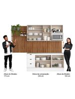 Cozinha Completa Milla Max Armário E Balcão Branco Carraro