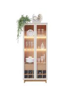 Cristaleira Guanabara Off White Freijó- Colibri