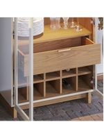 Cristaleira Guanabara Off White Freijó- Colibri