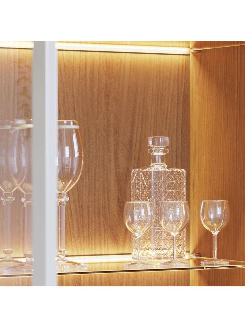 Cristaleira Guanabara Off White Freijó- Colibri