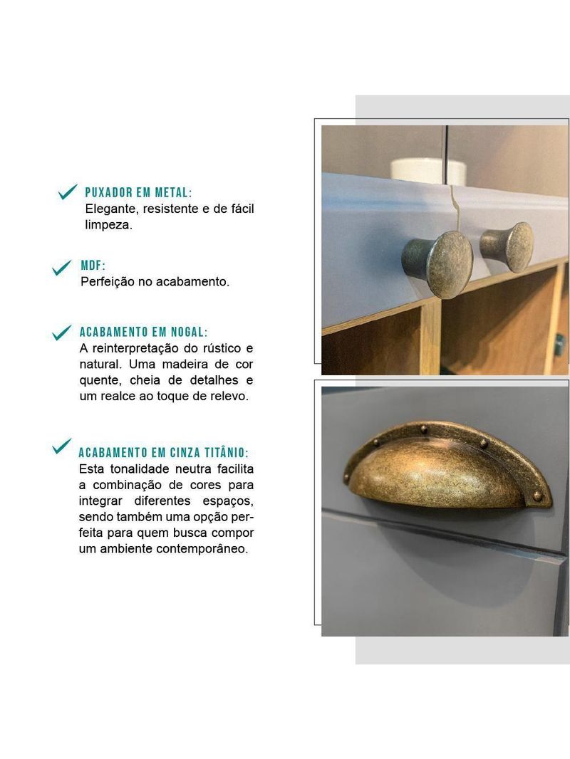 Torre Quente Milla Nog/cinza 70cm Carraro