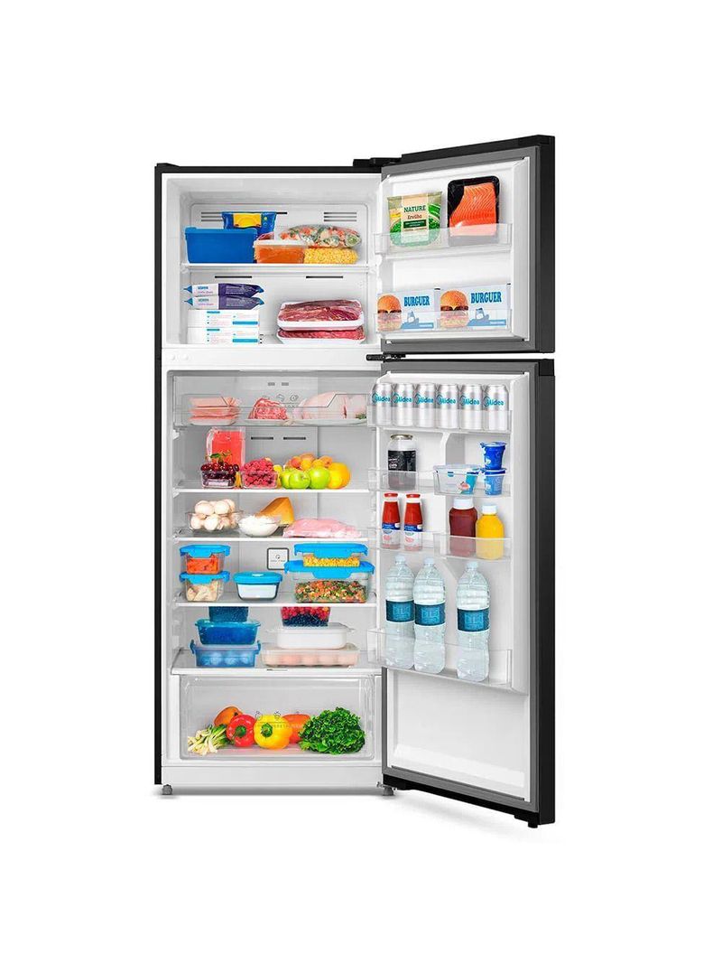 Geladeira Midea MD-RT645MTA Frost Free Duplex 463L Inox Black Edition Painel Touch e LED Preto – 127V