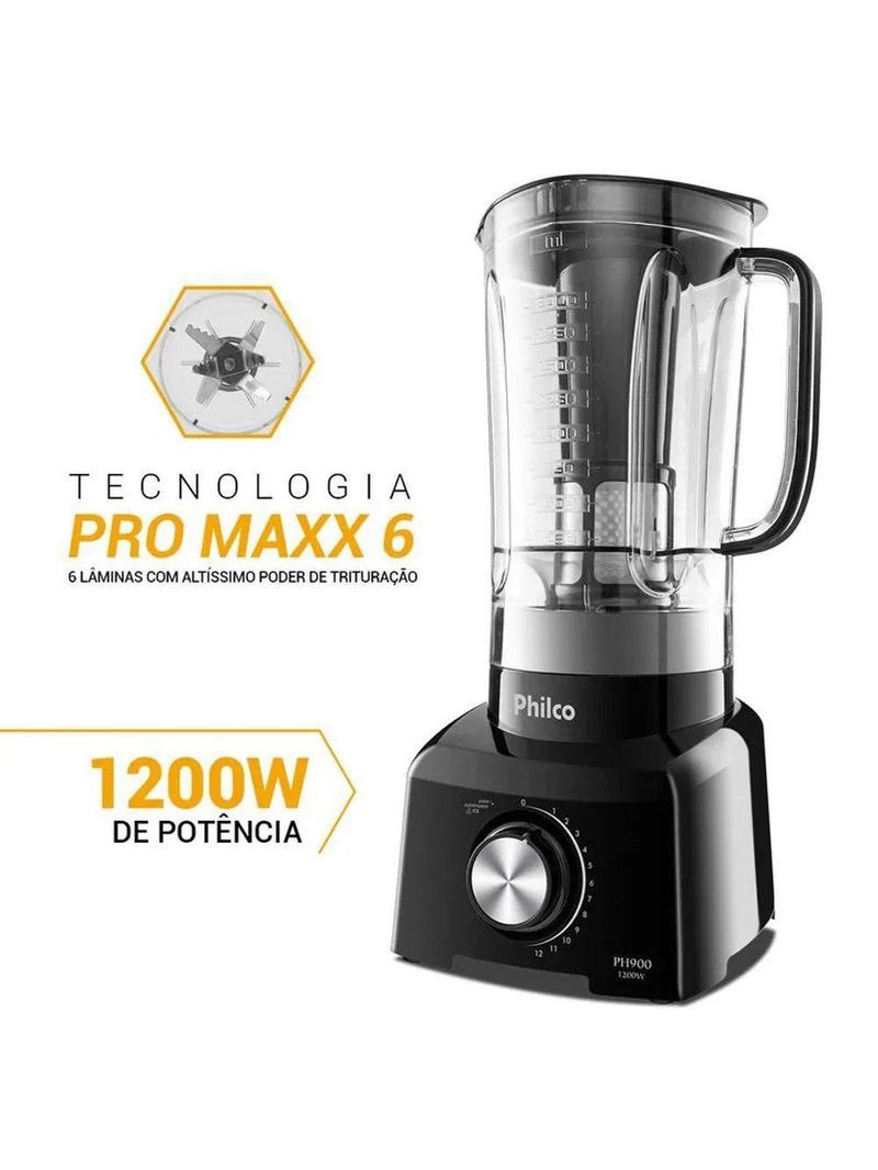 Liquiificador Philco PH900 Preto 110V