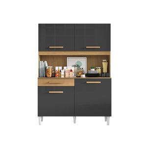 Armário De Cozinha Marina Atacama/Grafite