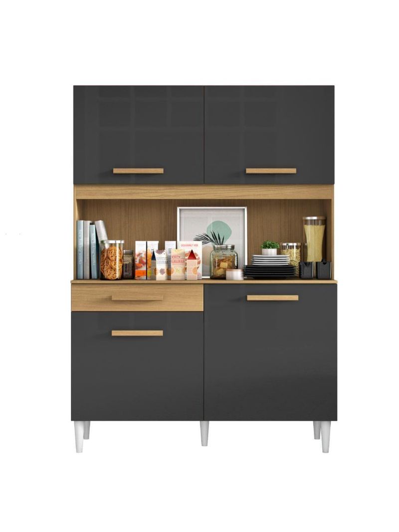 Armário De Cozinha Marina Atacama/Grafite