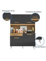 Armário De Cozinha Marina Atacama/Grafite