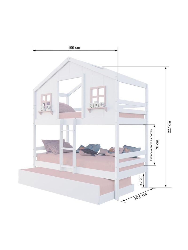 Treliche Casinha Dos Sonhos Madeira Maciça Megamobilia