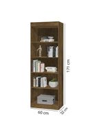 Estante Livreiro Multi 4 Prateleiras 1,71m Office Jequitibá J&a Jequitibá