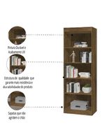 Estante Livreiro Multi 4 Prateleiras 1,71m Office Jequitibá J&a Jequitibá