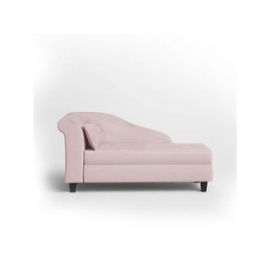 Recamier Diva França 1,60m Suede Rosa Bebe - Inova Decor