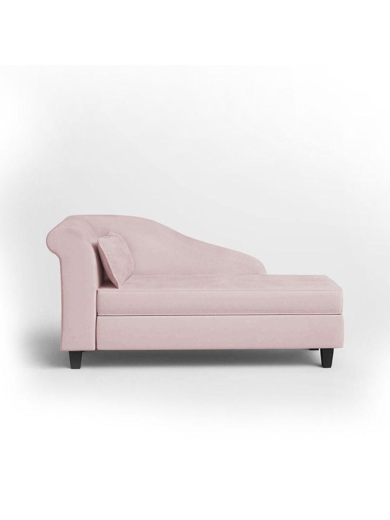 Recamier Diva França 1,60m Suede Rosa Bebe - Inova Decor