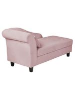 Recamier Diva França 1,60m Suede Rosa Bebe - Inova Decor