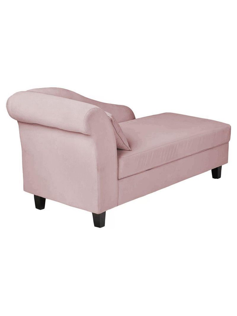 Recamier Diva França 1,60m Suede Rosa Bebe - Inova Decor