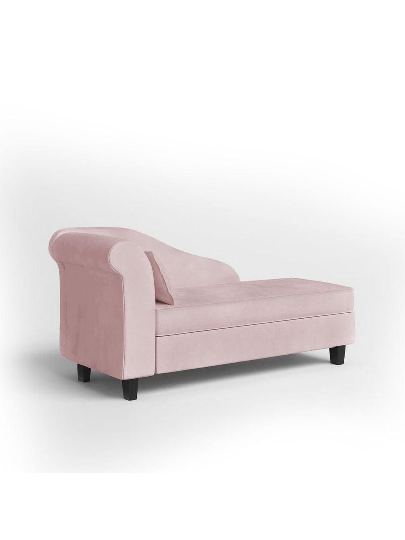 Recamier Diva França 1,60m Suede Rosa Bebe - Inova Decor