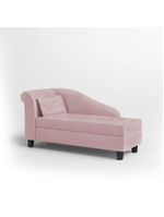 Recamier Diva França 1,60m Suede Rosa Bebe - Inova Decor