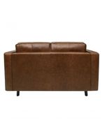 Sofá De Couro Guarujá 2 Lugares Soft Mel - Mempra Design