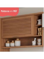 Cozinha Completa Thela Bárbara Torre Quente E Balcão P/ Pia Freijó/branco