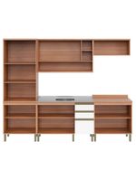 Cozinha Completa Thela Bárbara Torre Quente E Balcão P/ Pia Freijó/branco