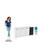 Balcão de Cozinha de Aço Telasul Star New S/tampo P/ Pia