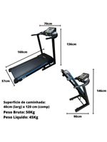 Esteira Elétrica com Inclinação Eletrônica Winner Fitness W 30 110v