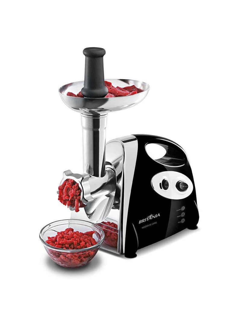 Moedor De Carne Elétrico Britânia Preto 350W 110V