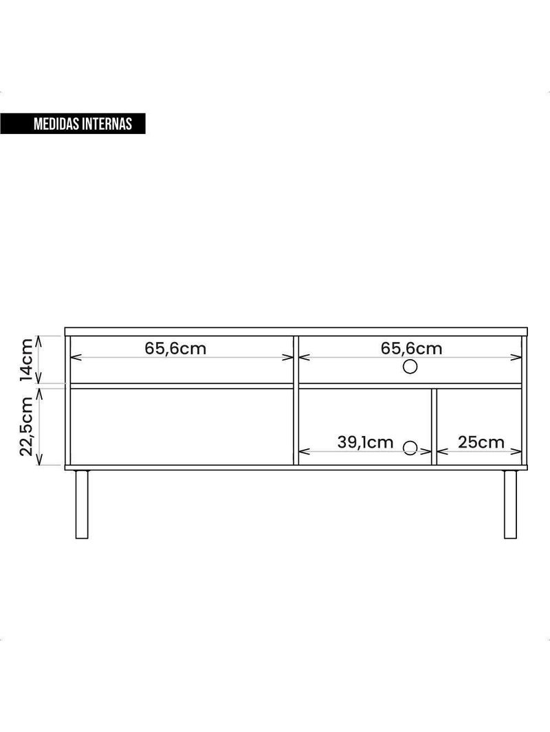 Bancada Para Tv Até 60 Polegadas Multi Branco Caemmun