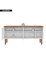 Bancada Para Tv Até 60 Polegadas Multi Branco Caemmun