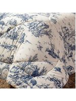 Kit Edredom Martin Queen Estampado + Lençol 07 Peças - Palha